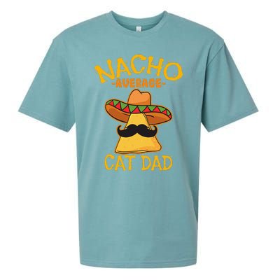 Nacho Average Cat Dad Daddy Lover Owner Cinco De Mayo Party Sueded Cloud Jersey T-Shirt