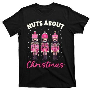 Nuts About Christmas Pink Nutcracker Christmas Squad T-Shirt