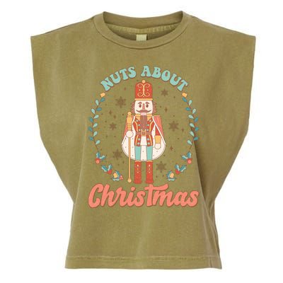 Nuts About Christmas Funny Holiday Garment-Dyed Women's Muscle Tee