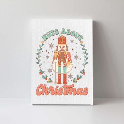 Nuts About Christmas Funny Holiday Canvas