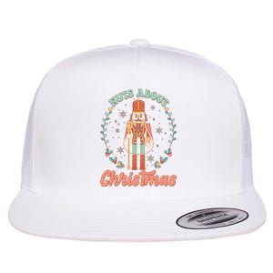 Nuts About Christmas Funny Holiday Flat Bill Trucker Hat