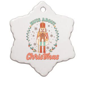 Nuts About Christmas Funny Holiday Ceramic Star Ornament