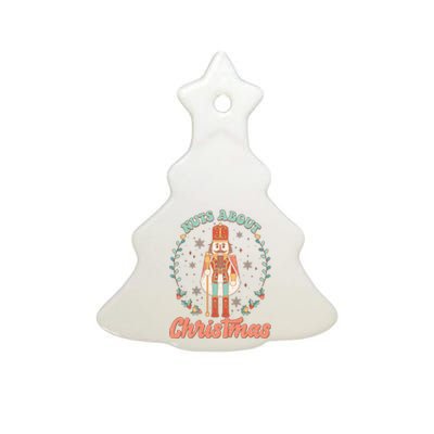 Nuts About Christmas Funny Holiday Ceramic Tree Ornament