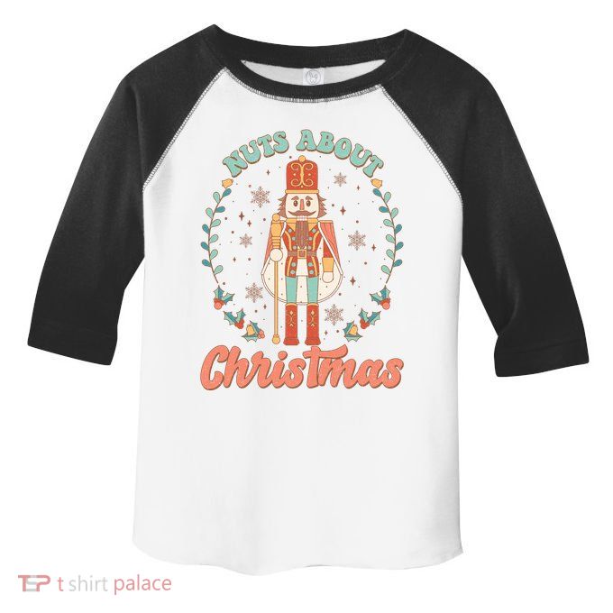 Nuts About Christmas Funny Holiday Toddler Fine Jersey T-Shirt
