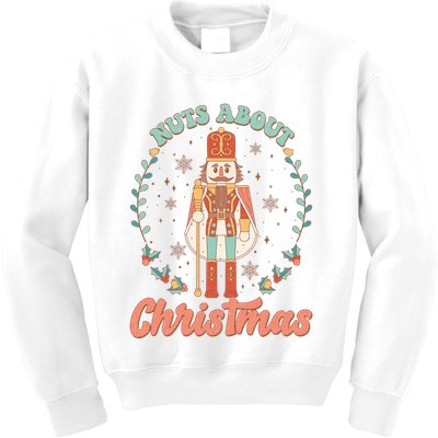 Nuts About Christmas Funny Holiday Kids Sweatshirt
