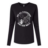 Not All Classrooms Have Four Walls Homeschool Womens Cotton Relaxed Long Sleeve T-Shirt