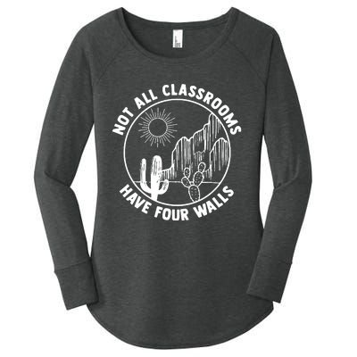 Not All Classrooms Have Four Walls Homeschool Women's Perfect Tri Tunic Long Sleeve Shirt