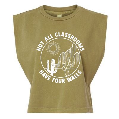 Not All Classrooms Have Four Walls Homeschool Garment-Dyed Women's Muscle Tee