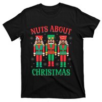 Nuts About Christmas Funny Nutcracker X Mas T-Shirt