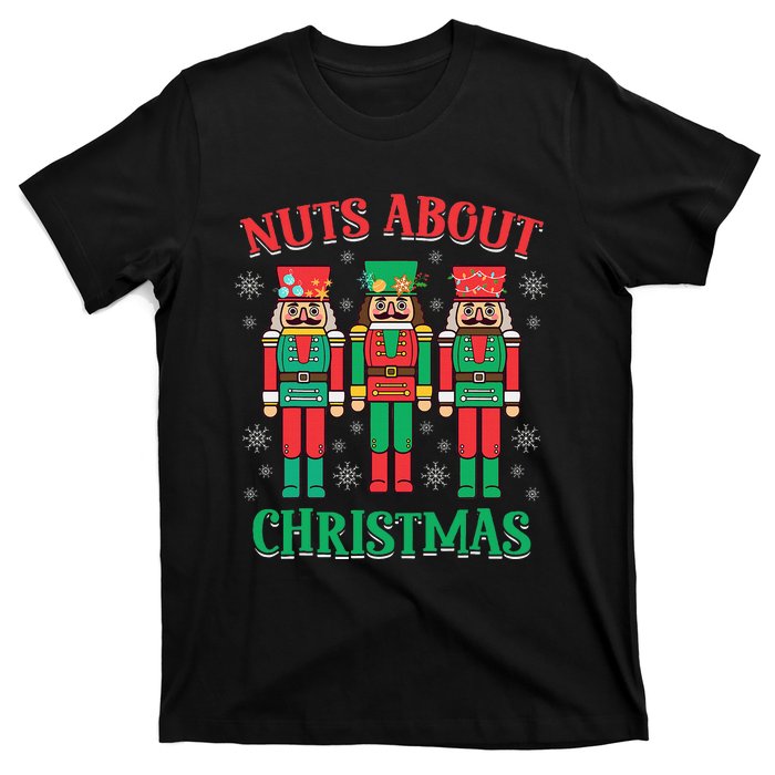 Nuts About Christmas Funny Nutcracker X Mas T-Shirt