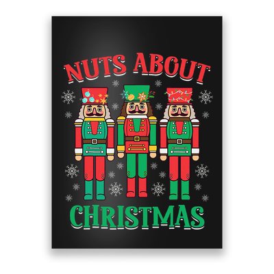 Nuts About Christmas Funny Nutcracker X Mas Poster