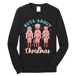 Nuts About Christmas Funny Pastel Christmas Nutcracker Doll Long Sleeve Shirt