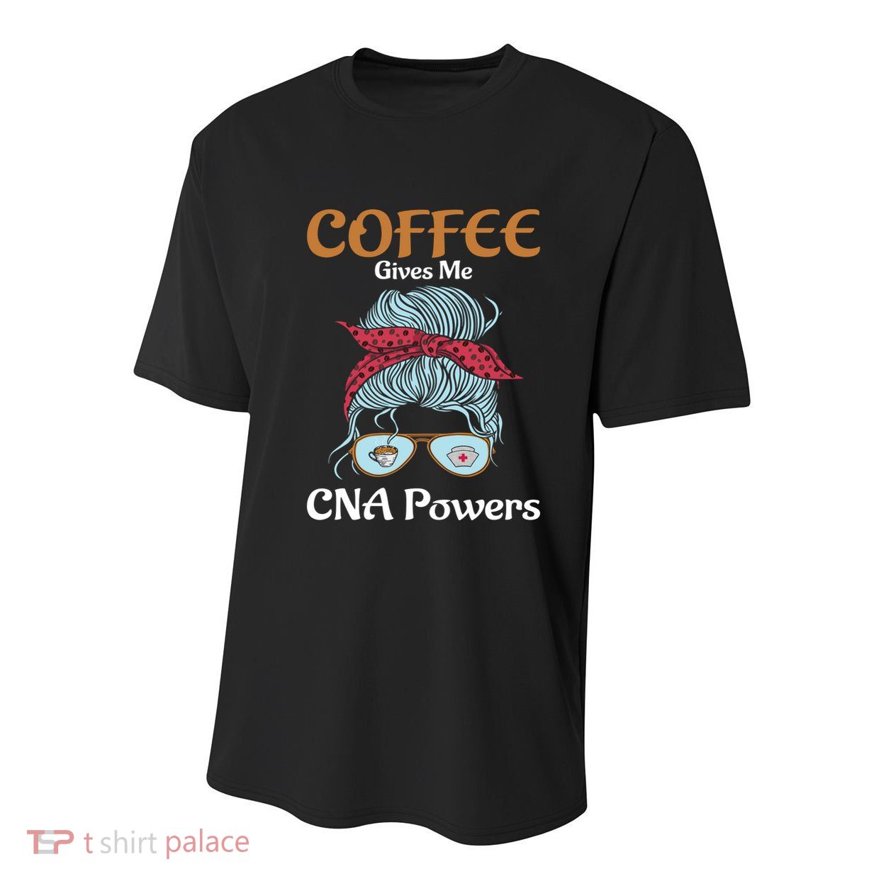 Nurse Aide Coffee Gives Me Cna Powers Healthcare Worker Gift Youth Performance Sprint T-Shirt
