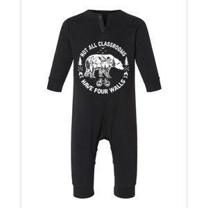 Not All Classrooms Have Four Walls Adventure Bear Homeschool Infant Fleece One Piece