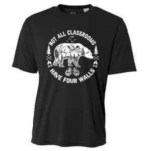 Not All Classrooms Have Four Walls Adventure Bear Homeschool Cooling Performance Crew T-Shirt