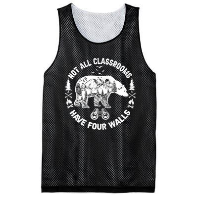 Not All Classrooms Have Four Walls Adventure Bear Homeschool Mesh Reversible Basketball Jersey Tank