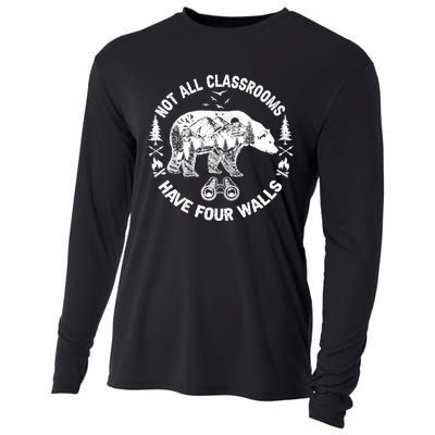 Not All Classrooms Have Four Walls Adventure Bear Homeschool Cooling Performance Long Sleeve Crew