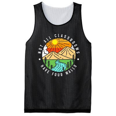 Not All Classrooms Have Four Walls Nature Lover Mesh Reversible Basketball Jersey Tank