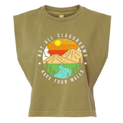 Not All Classrooms Have Four Walls Nature Lover Garment-Dyed Women's Muscle Tee