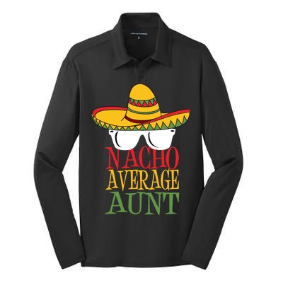 Nacho Average Aunt Silk Touch Performance Long Sleeve Polo