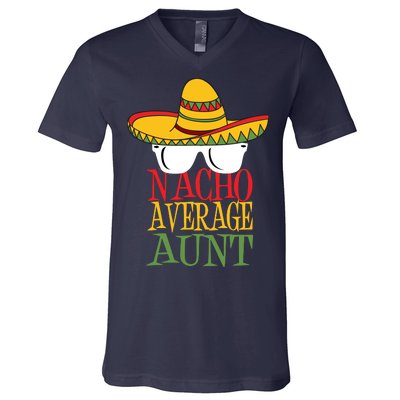 Nacho Average Aunt V-Neck T-Shirt