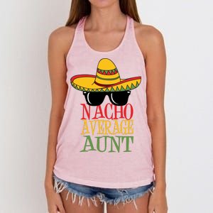 Nacho Average Aunt Women's Knotted Racerback Tank