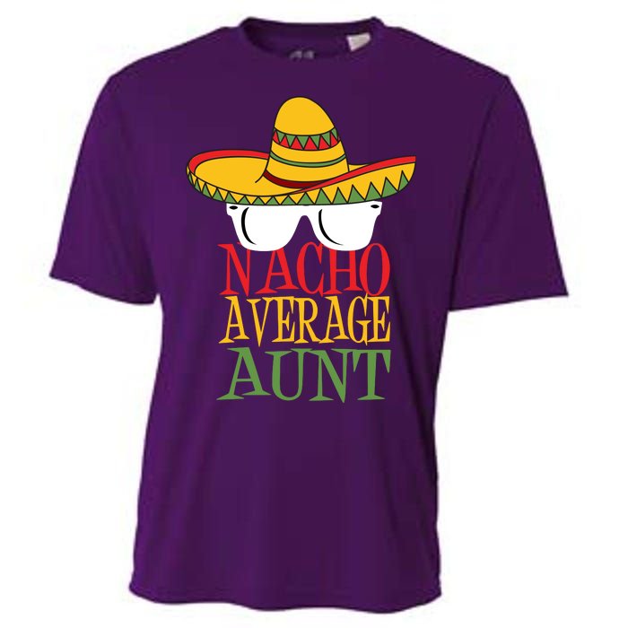 Nacho Average Aunt Cooling Performance Crew T-Shirt