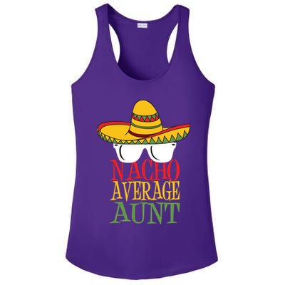 Nacho Average Aunt Ladies PosiCharge Competitor Racerback Tank