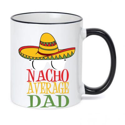 Nacho Average Dad 11oz Black Color Changing Mug