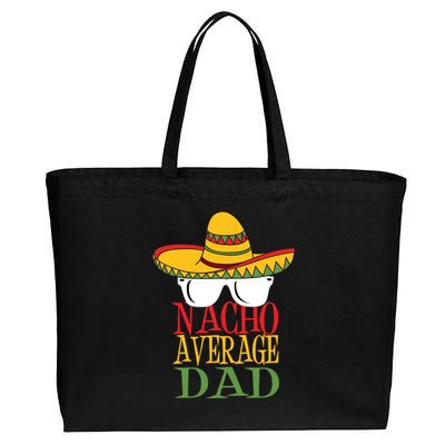 Nacho Average Dad Cotton Canvas Jumbo Tote