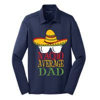 Nacho Average Dad Silk Touch Performance Long Sleeve Polo