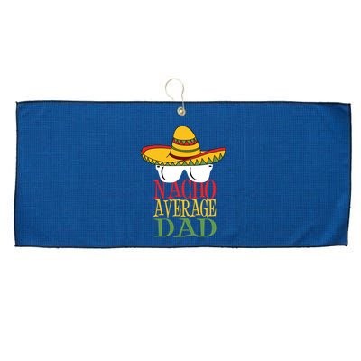 Nacho Average Dad Large Microfiber Waffle Golf Towel