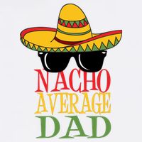 Nacho Average Dad Garment-Dyed Sweatshirt