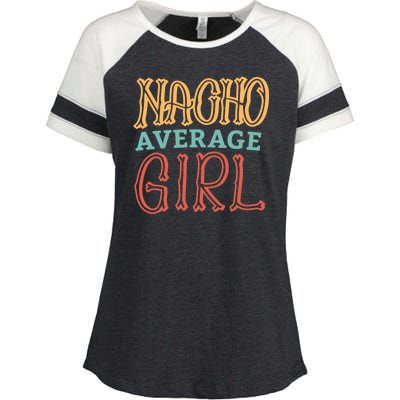 Nacho Average Girl Enza Ladies Jersey Colorblock Tee