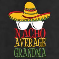 Nacho Average Grandma 7 Panel Mesh Trucker Snapback Hat