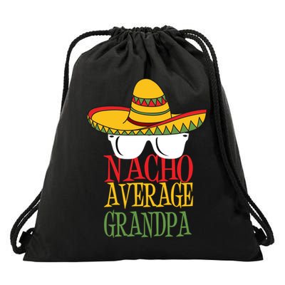 Nacho Average Grandpa Drawstring Bag