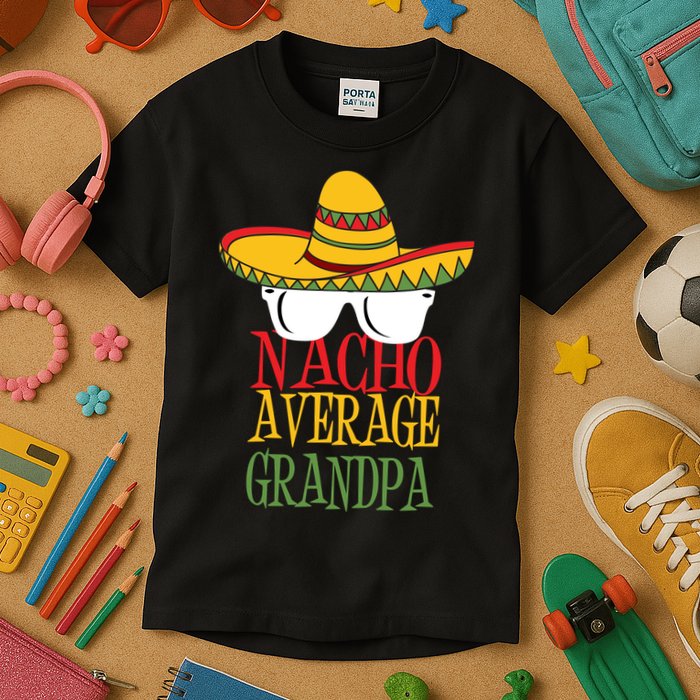 Nacho Average Grandpa Kids T-Shirt