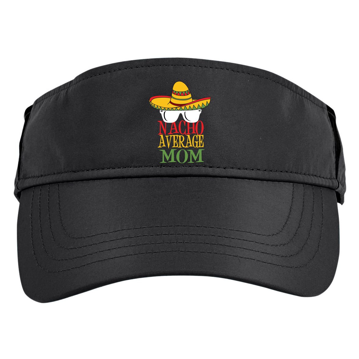 Nacho Average Mom Adult Drive Performance Visor