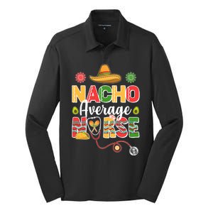 Nacho Average Nurse Cinco De Mayo Silk Touch Performance Long Sleeve Polo