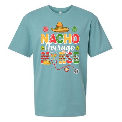 Nacho Average Nurse Cinco De Mayo Sueded Cloud Jersey T-Shirt