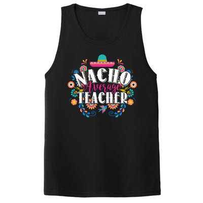 Nacho Average Teacher Cinco De Mayo PosiCharge Competitor Tank