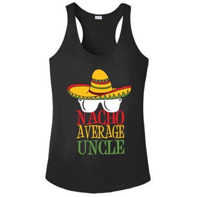 Nacho Average Uncle Ladies PosiCharge Competitor Racerback Tank
