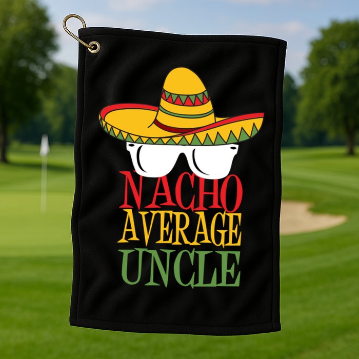 Nacho Average Uncle Golf Towel