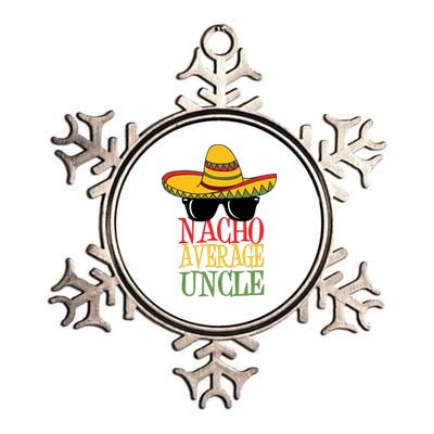 Nacho Average Uncle Metallic Star Ornament