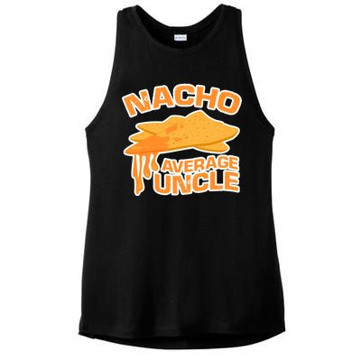 Nacho Average Uncle Funny Ladies PosiCharge Tri-Blend Wicking Tank