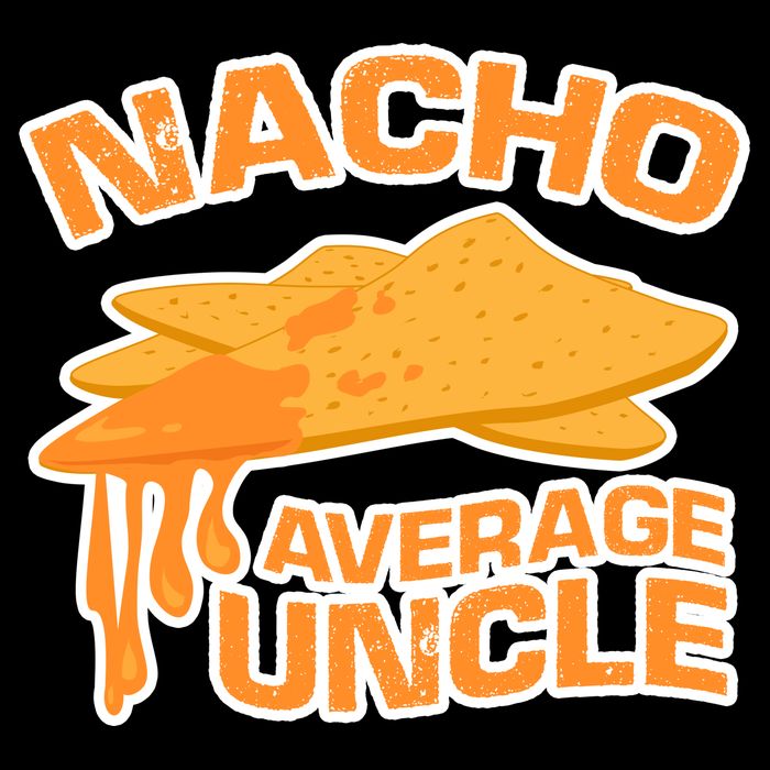 Nacho Average Uncle Funny Cropped Pullover Crew