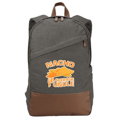 Nacho Average Uncle Funny Cotton Canvas Backpack