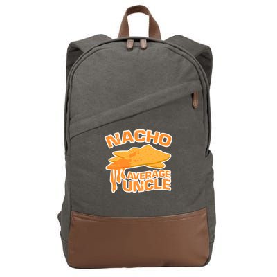 Nacho Average Uncle Funny Cotton Canvas Backpack