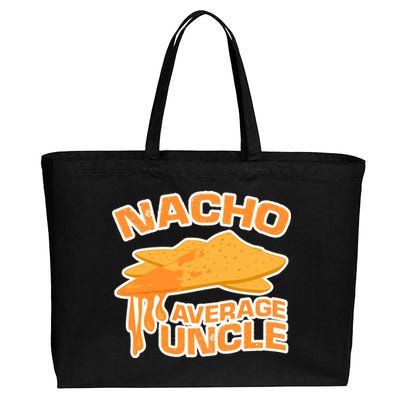 Nacho Average Uncle Funny Cotton Canvas Jumbo Tote