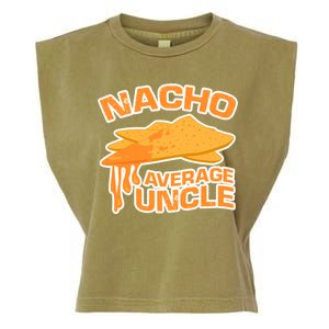 Nacho Average Uncle Funny Garment-Dyed Women's Muscle Tee